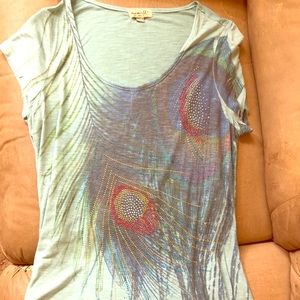 Peacock feather tunic